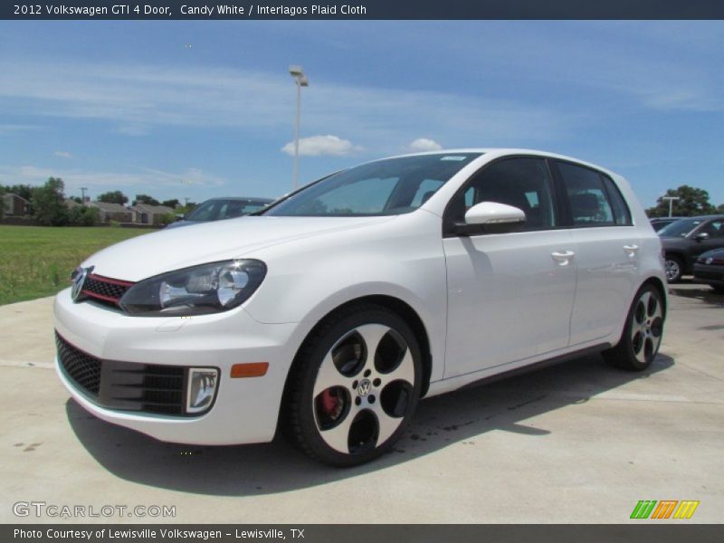 Candy White / Interlagos Plaid Cloth 2012 Volkswagen GTI 4 Door