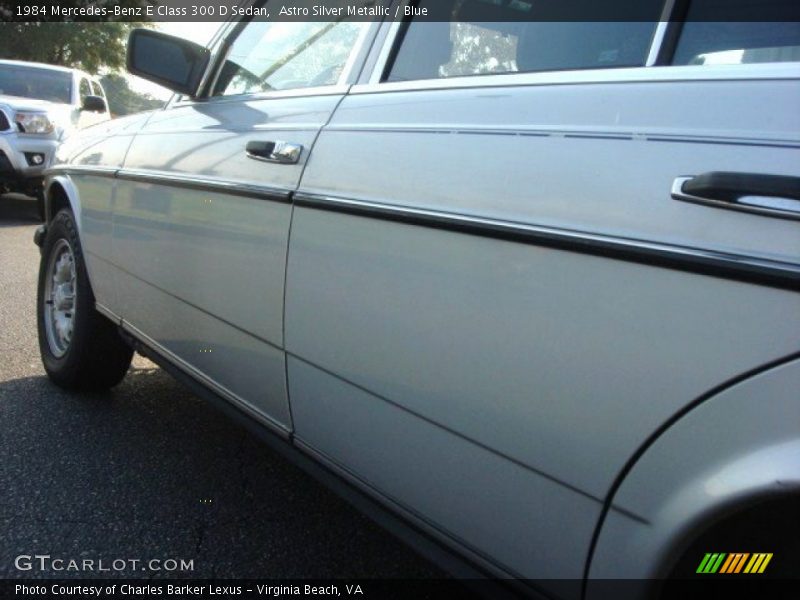 Astro Silver Metallic / Blue 1984 Mercedes-Benz E Class 300 D Sedan