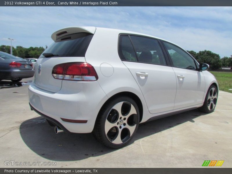 Candy White / Interlagos Plaid Cloth 2012 Volkswagen GTI 4 Door