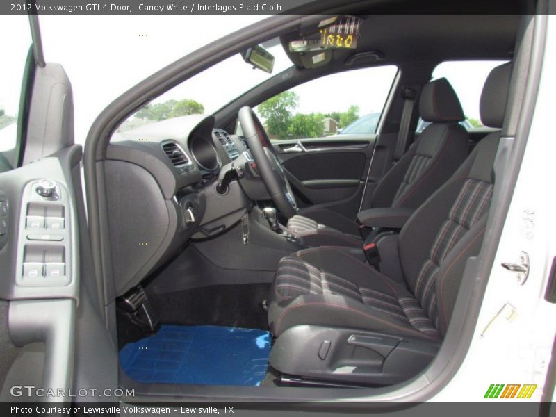 Candy White / Interlagos Plaid Cloth 2012 Volkswagen GTI 4 Door