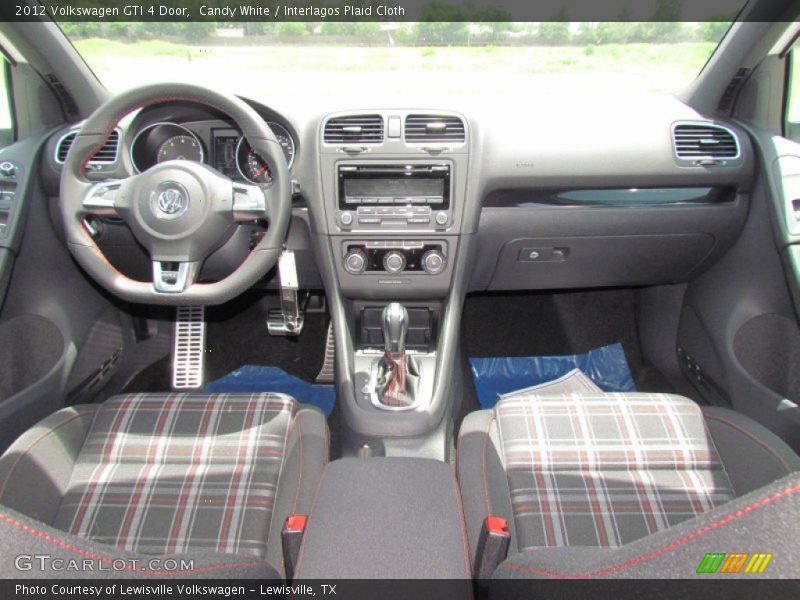 Candy White / Interlagos Plaid Cloth 2012 Volkswagen GTI 4 Door
