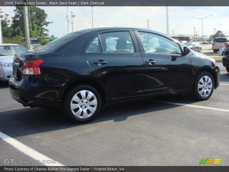 Black Sand Pearl / Dark Charcoal 2008 Toyota Yaris Sedan
