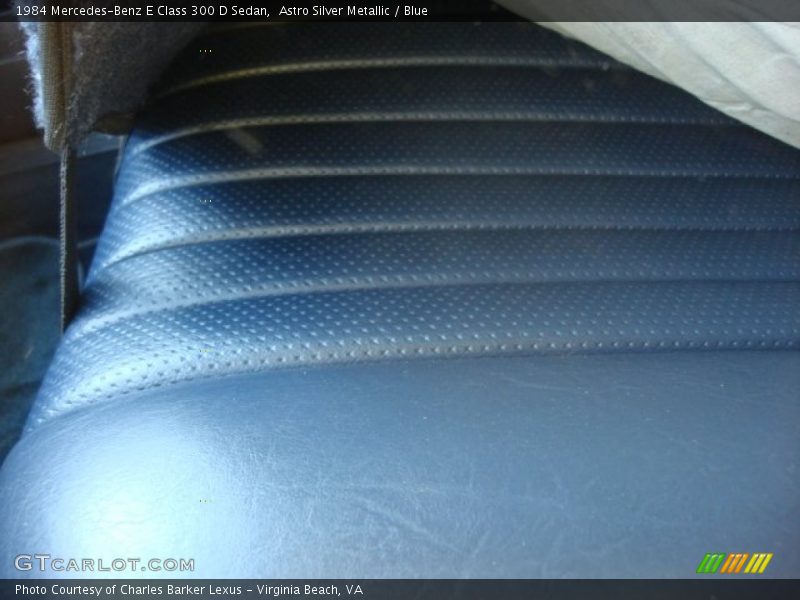 Astro Silver Metallic / Blue 1984 Mercedes-Benz E Class 300 D Sedan