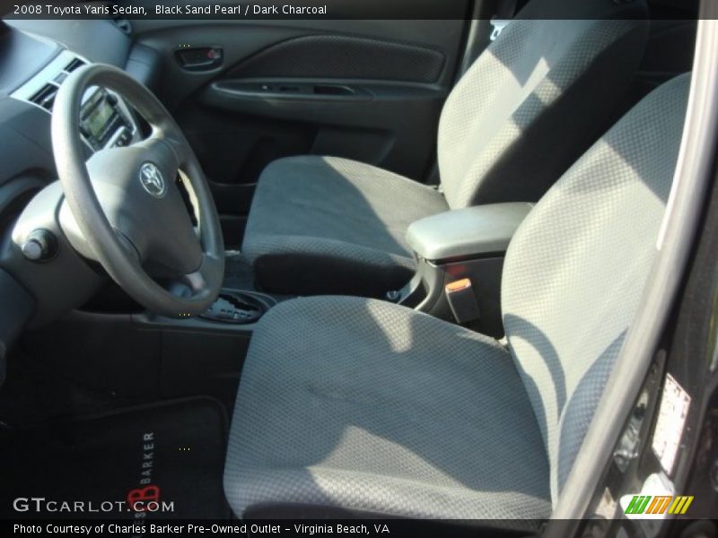 Black Sand Pearl / Dark Charcoal 2008 Toyota Yaris Sedan