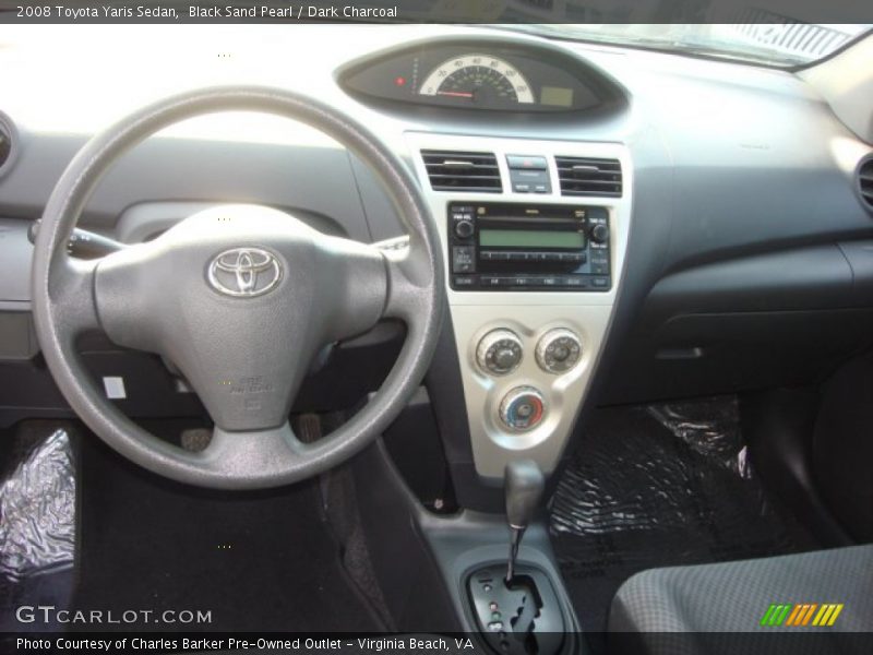 Black Sand Pearl / Dark Charcoal 2008 Toyota Yaris Sedan