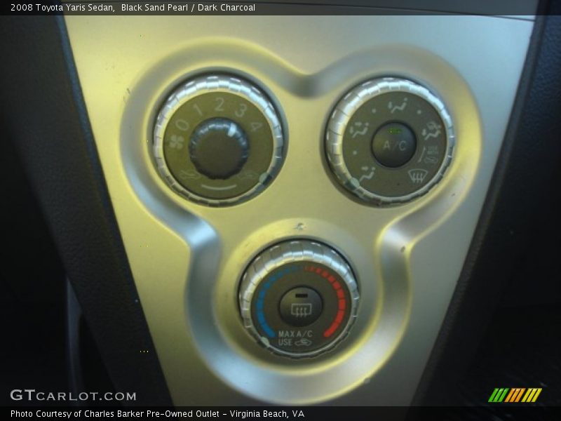 Black Sand Pearl / Dark Charcoal 2008 Toyota Yaris Sedan