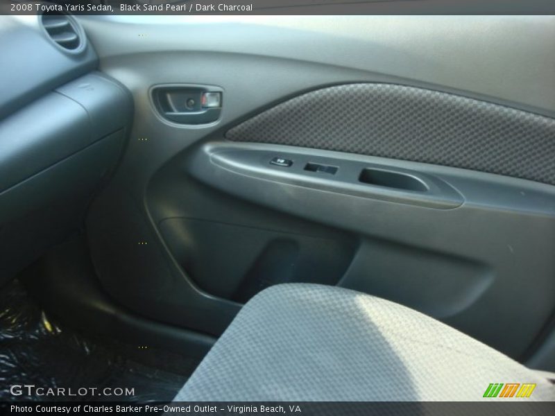 Black Sand Pearl / Dark Charcoal 2008 Toyota Yaris Sedan
