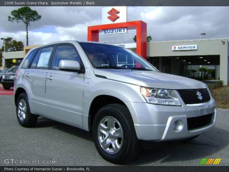 Quicksilver Metallic / Black 2008 Suzuki Grand Vitara