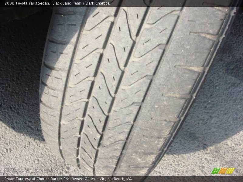 Black Sand Pearl / Dark Charcoal 2008 Toyota Yaris Sedan