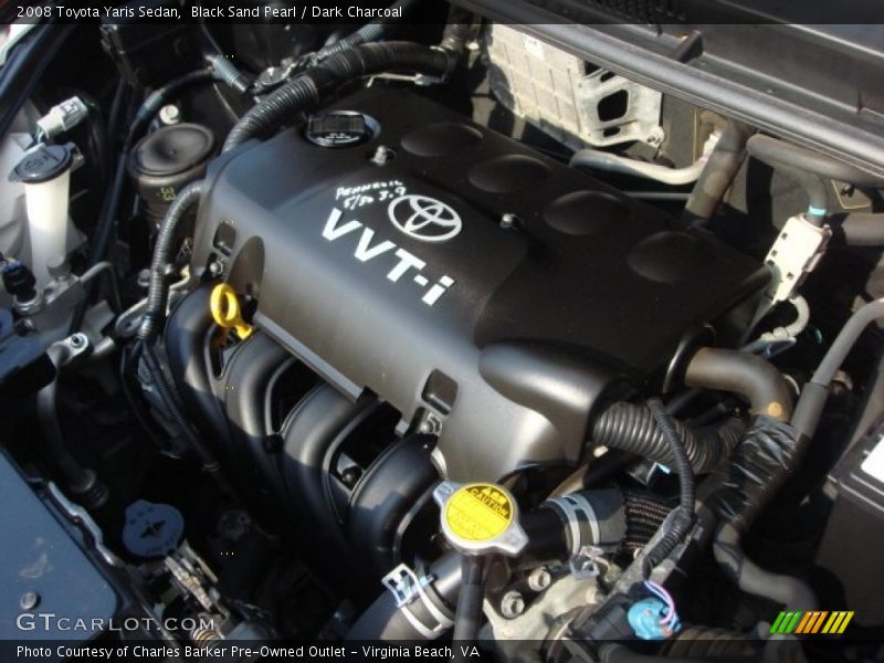 Black Sand Pearl / Dark Charcoal 2008 Toyota Yaris Sedan