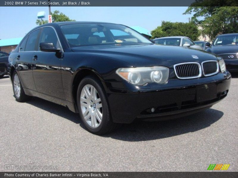 Jet Black / Black 2002 BMW 7 Series 745i Sedan