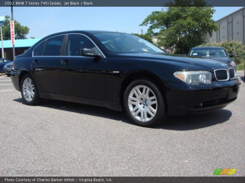 Jet Black / Black 2002 BMW 7 Series 745i Sedan