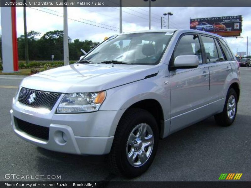 Quicksilver Metallic / Black 2008 Suzuki Grand Vitara