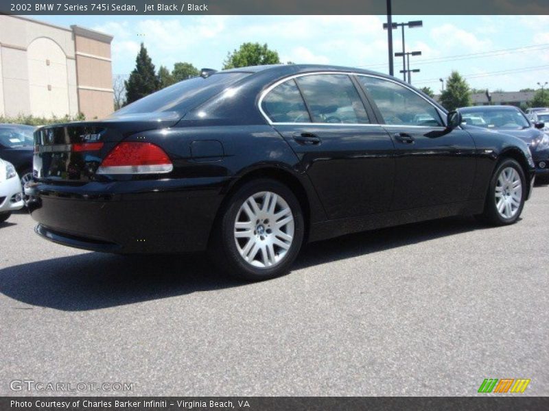 Jet Black / Black 2002 BMW 7 Series 745i Sedan