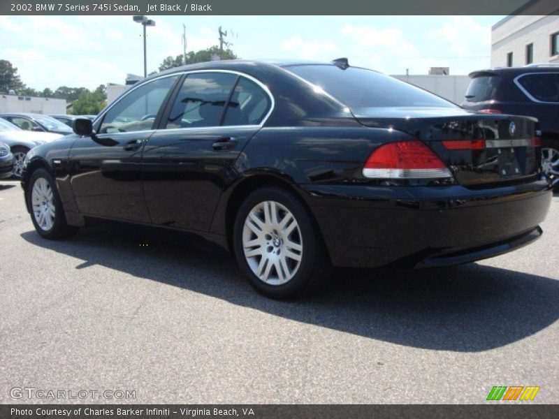 Jet Black / Black 2002 BMW 7 Series 745i Sedan