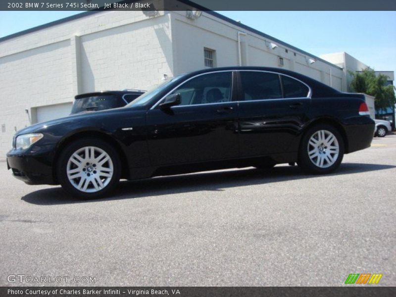 Jet Black / Black 2002 BMW 7 Series 745i Sedan