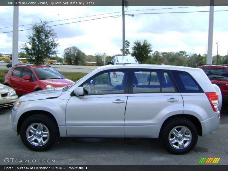 Quicksilver Metallic / Black 2008 Suzuki Grand Vitara