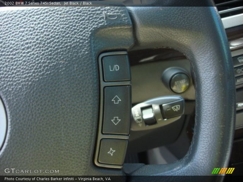 Jet Black / Black 2002 BMW 7 Series 745i Sedan