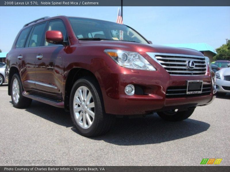 Noble Spinel Red Mica / Cashmere 2008 Lexus LX 570