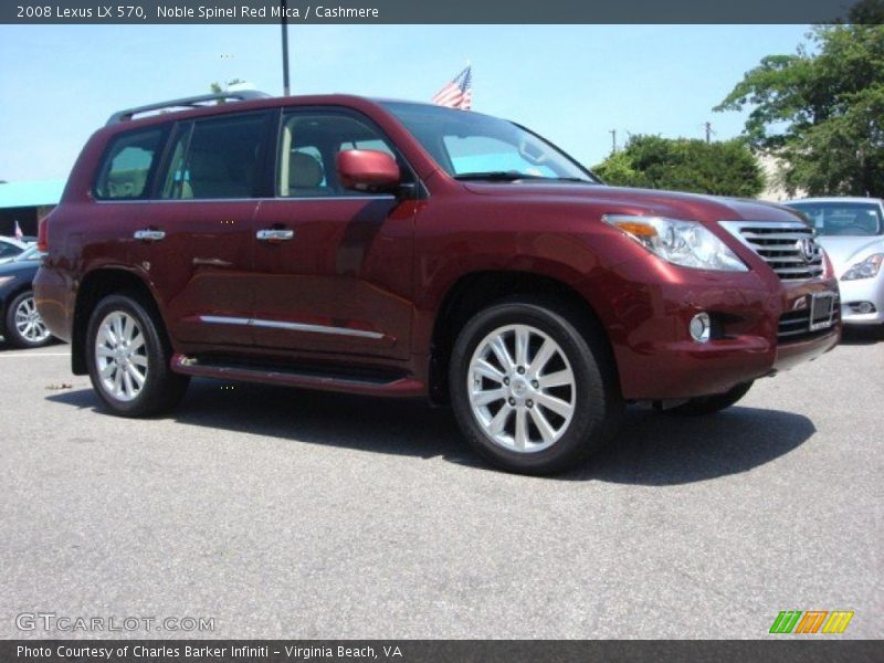 Noble Spinel Red Mica / Cashmere 2008 Lexus LX 570