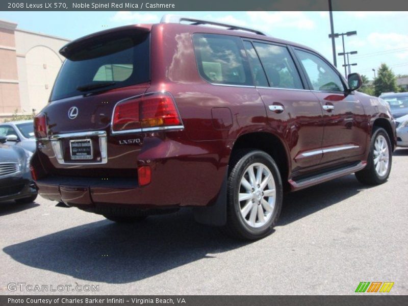 Noble Spinel Red Mica / Cashmere 2008 Lexus LX 570