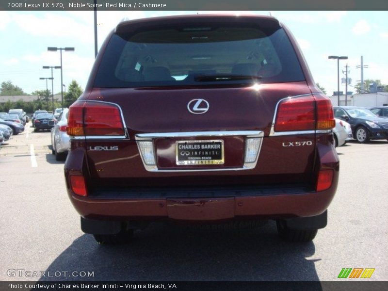 Noble Spinel Red Mica / Cashmere 2008 Lexus LX 570