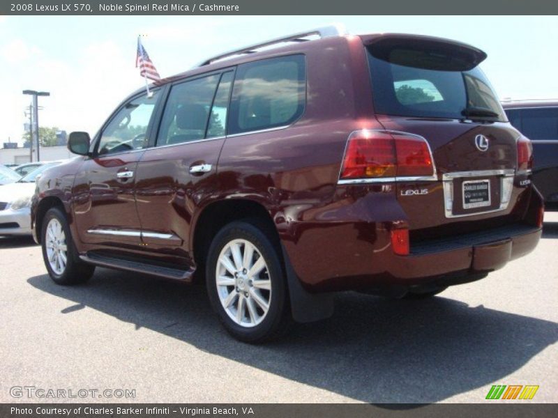 Noble Spinel Red Mica / Cashmere 2008 Lexus LX 570
