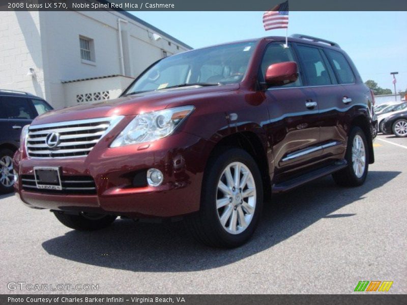 Noble Spinel Red Mica / Cashmere 2008 Lexus LX 570