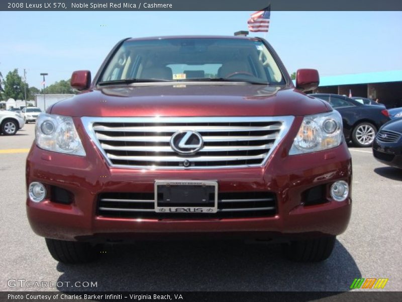 Noble Spinel Red Mica / Cashmere 2008 Lexus LX 570