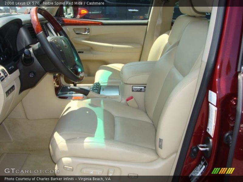 Noble Spinel Red Mica / Cashmere 2008 Lexus LX 570