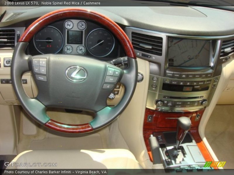 Noble Spinel Red Mica / Cashmere 2008 Lexus LX 570