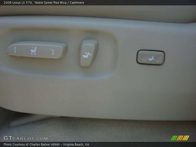 Noble Spinel Red Mica / Cashmere 2008 Lexus LX 570