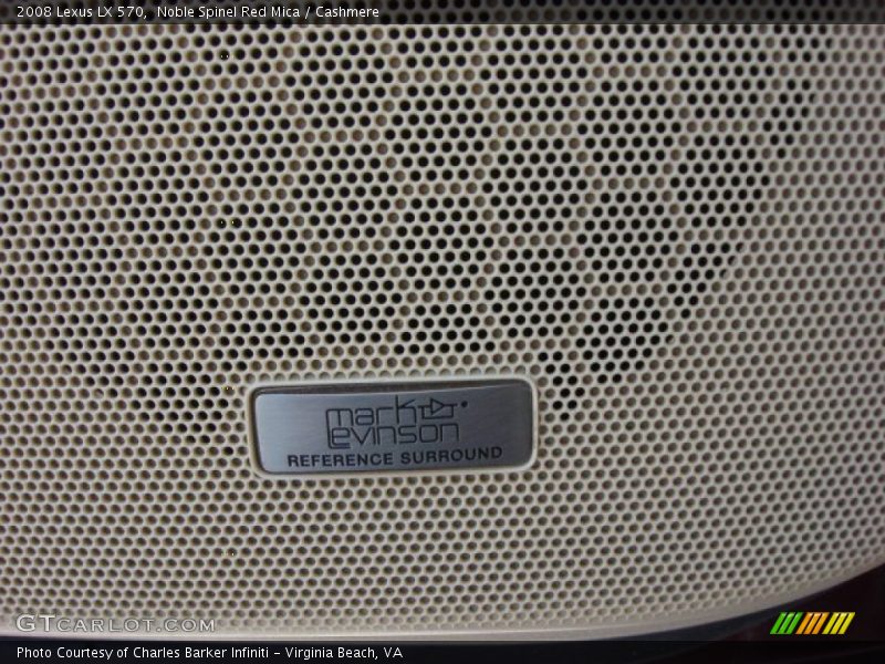 Noble Spinel Red Mica / Cashmere 2008 Lexus LX 570