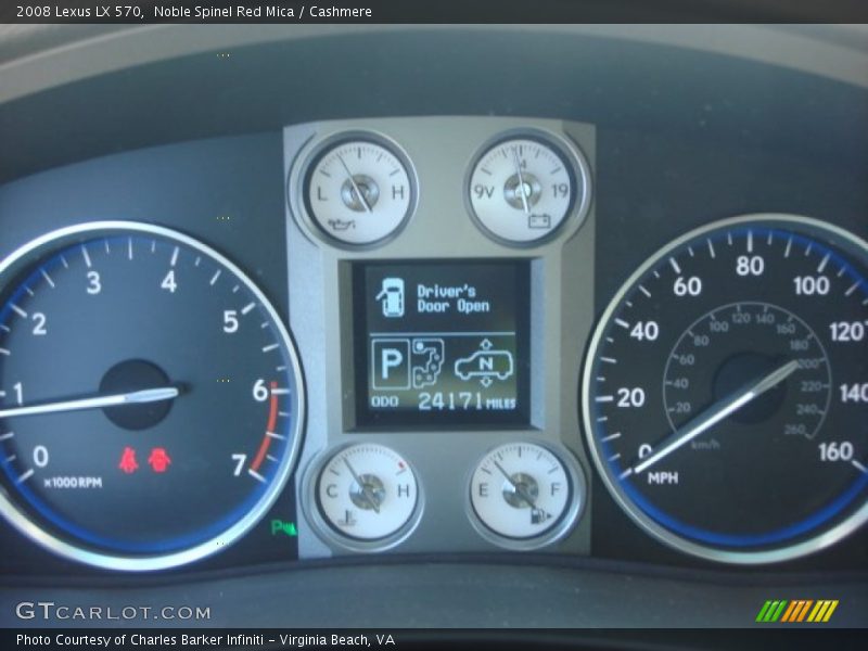 Noble Spinel Red Mica / Cashmere 2008 Lexus LX 570
