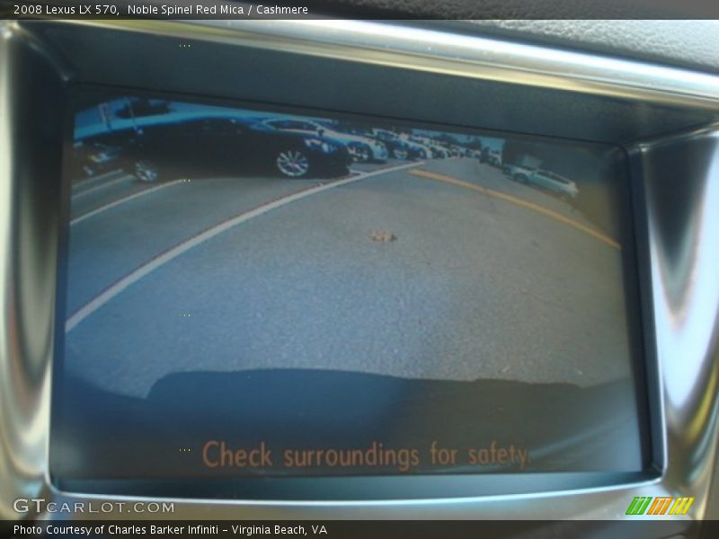 Noble Spinel Red Mica / Cashmere 2008 Lexus LX 570