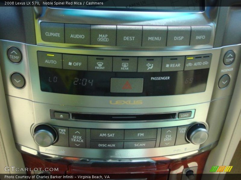 Noble Spinel Red Mica / Cashmere 2008 Lexus LX 570