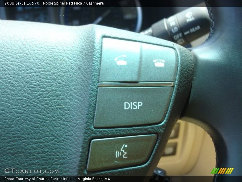 Noble Spinel Red Mica / Cashmere 2008 Lexus LX 570