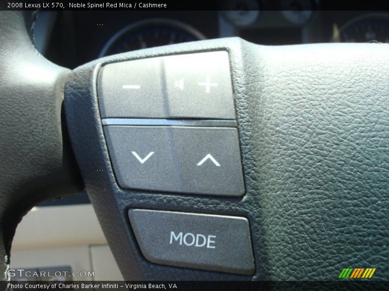 Noble Spinel Red Mica / Cashmere 2008 Lexus LX 570