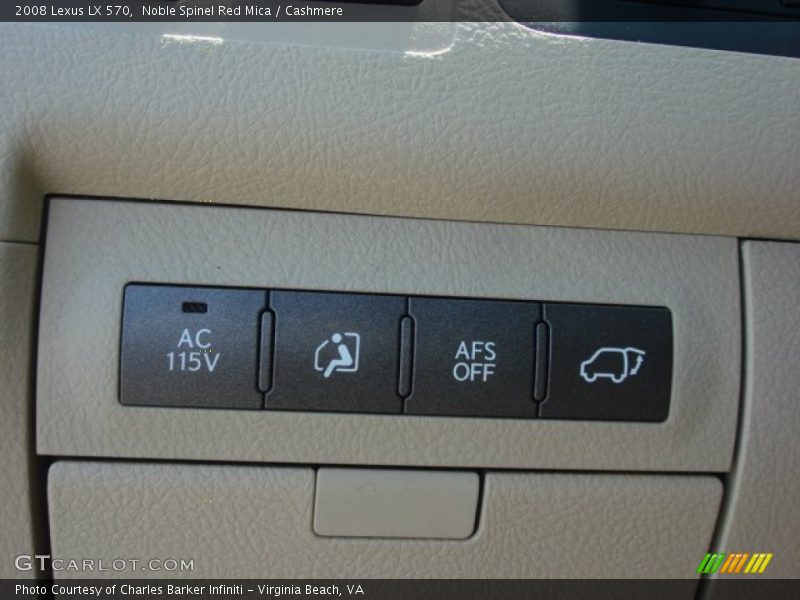 Noble Spinel Red Mica / Cashmere 2008 Lexus LX 570