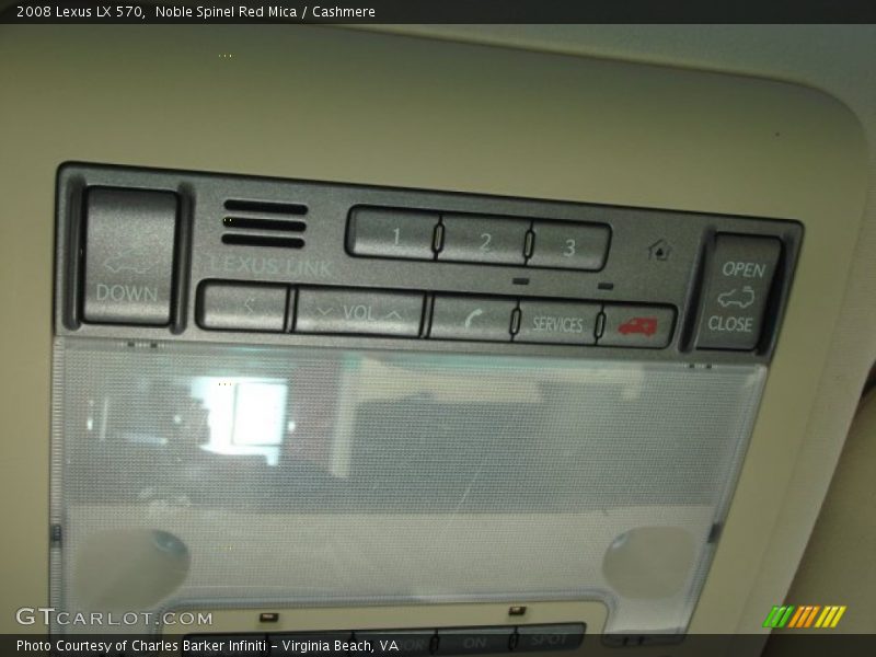 Noble Spinel Red Mica / Cashmere 2008 Lexus LX 570
