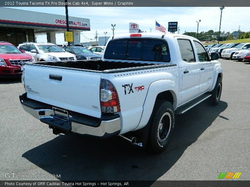 Super White / Graphite 2012 Toyota Tacoma TX Pro Double Cab 4x4