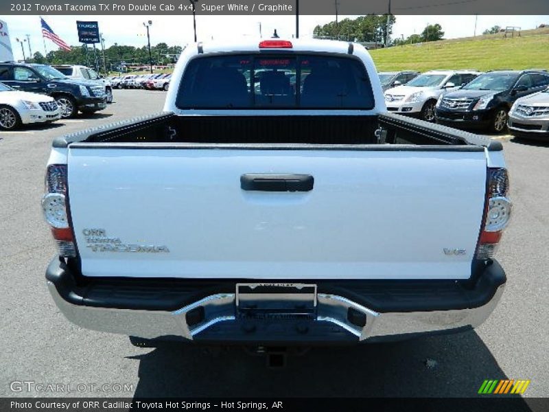 Super White / Graphite 2012 Toyota Tacoma TX Pro Double Cab 4x4