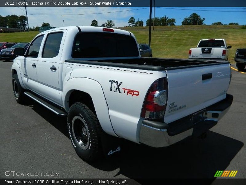 Super White / Graphite 2012 Toyota Tacoma TX Pro Double Cab 4x4