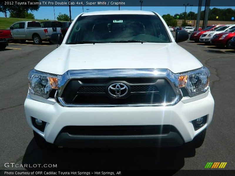 Super White / Graphite 2012 Toyota Tacoma TX Pro Double Cab 4x4