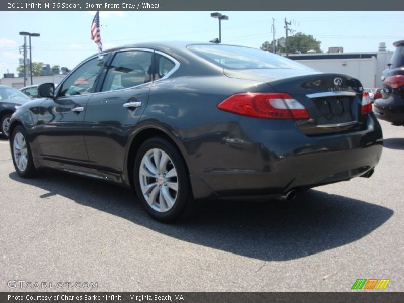 Storm Front Gray / Wheat 2011 Infiniti M 56 Sedan
