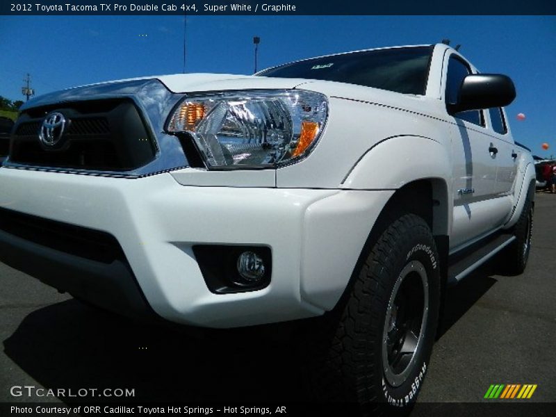 Super White / Graphite 2012 Toyota Tacoma TX Pro Double Cab 4x4