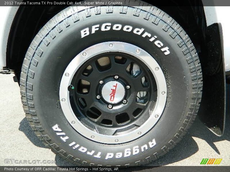 Super White / Graphite 2012 Toyota Tacoma TX Pro Double Cab 4x4