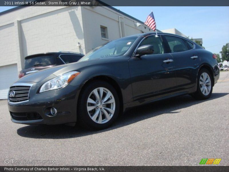 Storm Front Gray / Wheat 2011 Infiniti M 56 Sedan