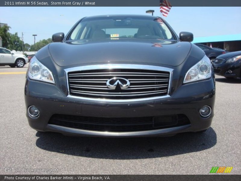 Storm Front Gray / Wheat 2011 Infiniti M 56 Sedan