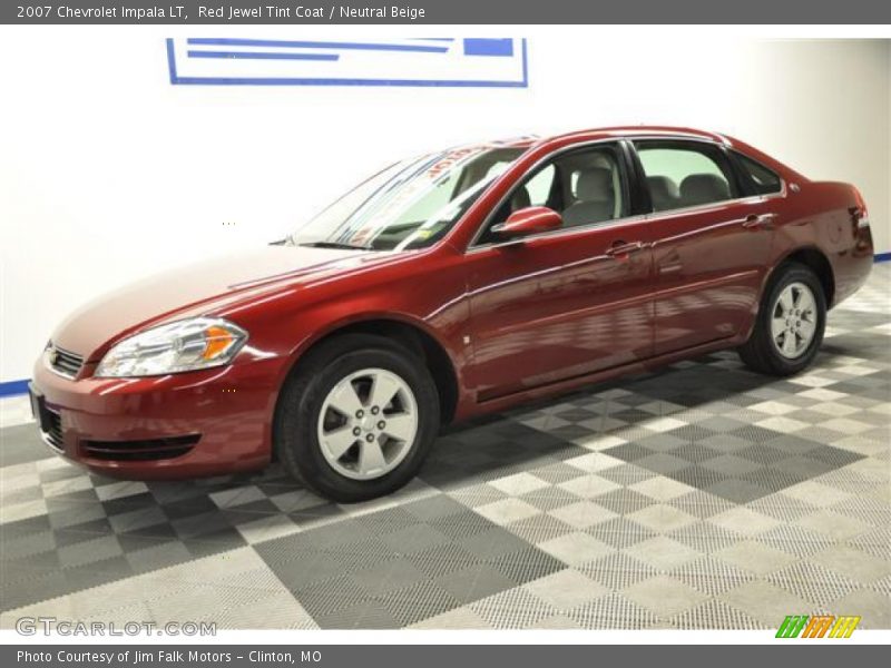 Red Jewel Tint Coat / Neutral Beige 2007 Chevrolet Impala LT
